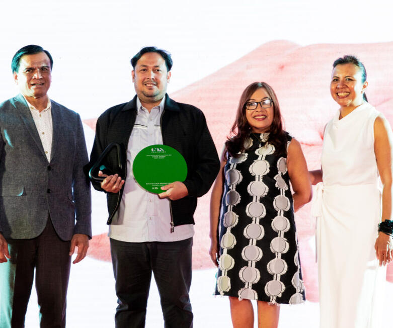 Mr. Denver Chicano, winning the Green Award